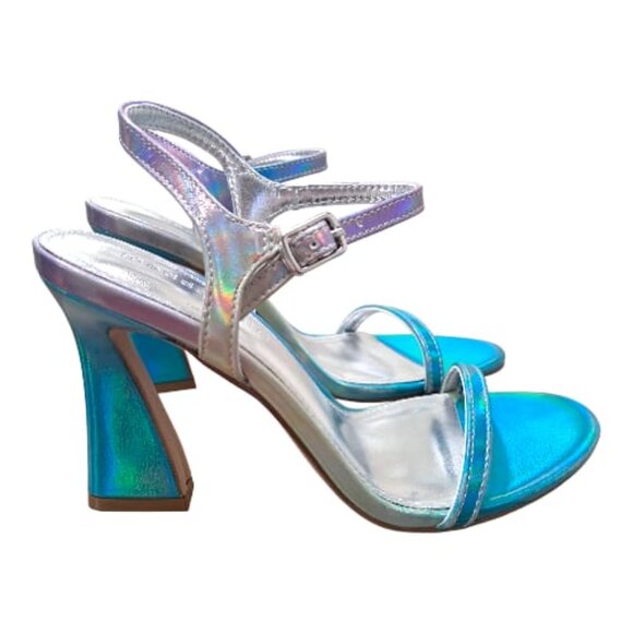 New Madden Girl womens DiscoHeeled Sandal - Pastel Multi Metallic – Size: 5.5 - Picture 6 of 15